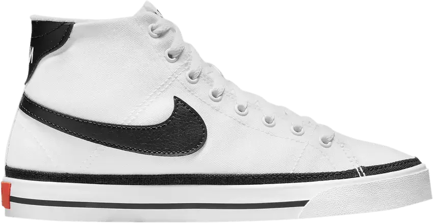  Nike Court Legacy Canvas Mid White