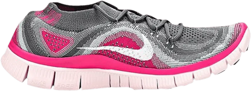 Nike Free Flyknit 5 Grey Pink Foil (Women&#039;s)
