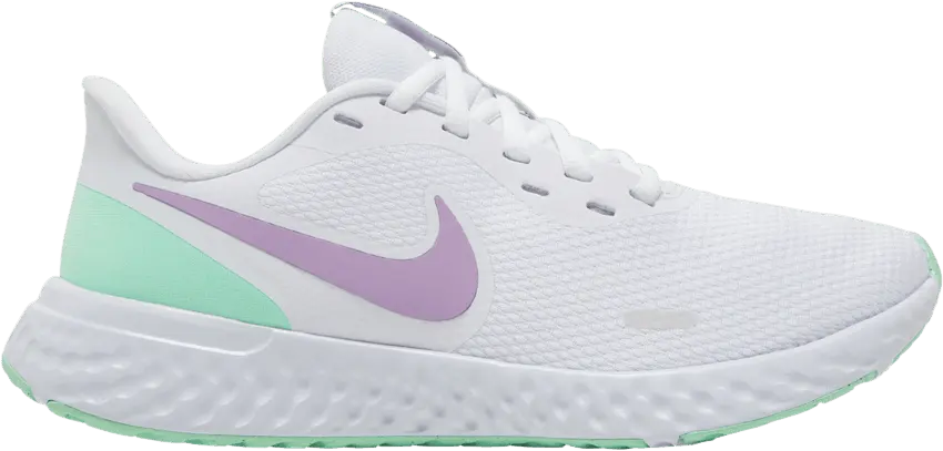  Nike Wmns Revolution 5 &#039;White Green Glow Violet&#039;