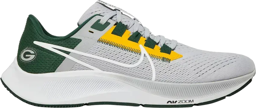  Nike Air Zoom Pegasus 38 Green Bay Packers Grey