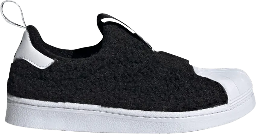  Adidas Superstar 360 J &#039;Black Teddy Bear Fur&#039;