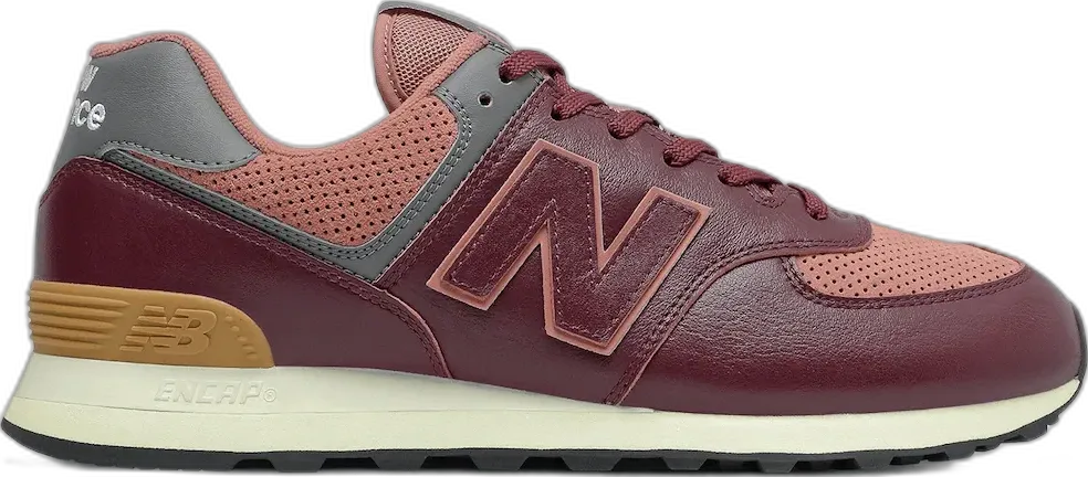  New Balance 574 Burgundy Grey