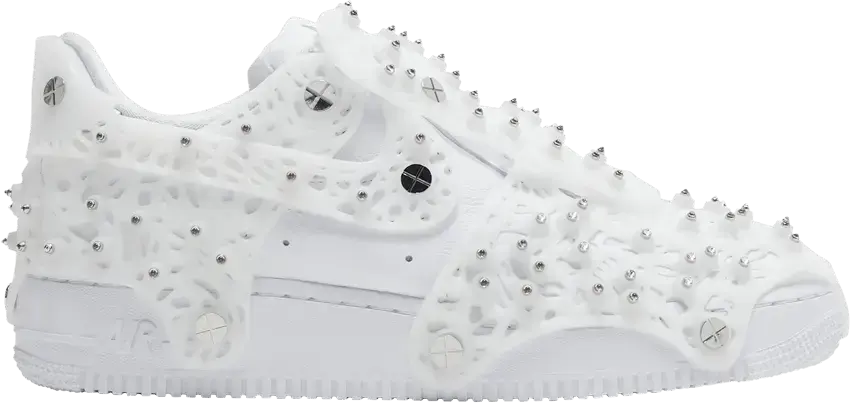  Nike Air Force 1 Low Swarovski Retroreflective Crystals White (Women&#039;s)