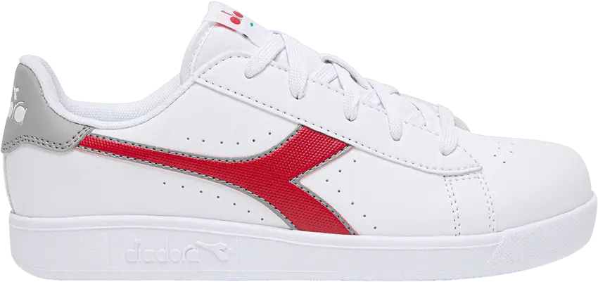  Diadora Game P Big Kid &#039;White Tango Red&#039;