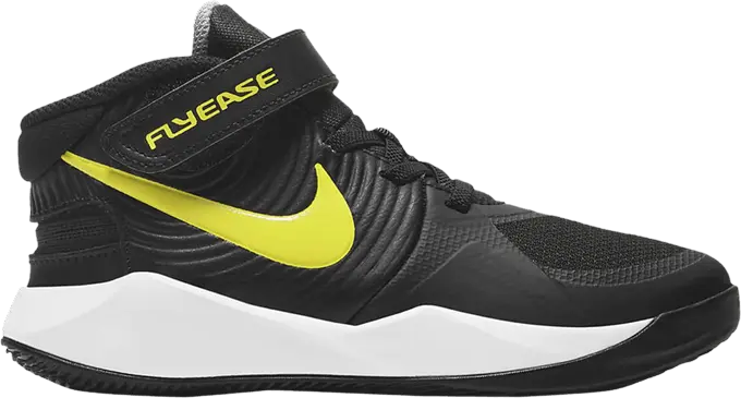 Nike Team Hustle D9 FlyEase PS &#039;Black High Voltage&#039;