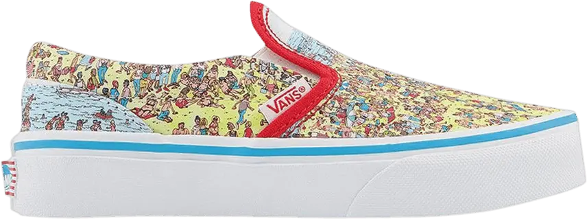  Vans Where&#039;s Waldo? x Classic Slip-On &#039;Find Steve&#039;