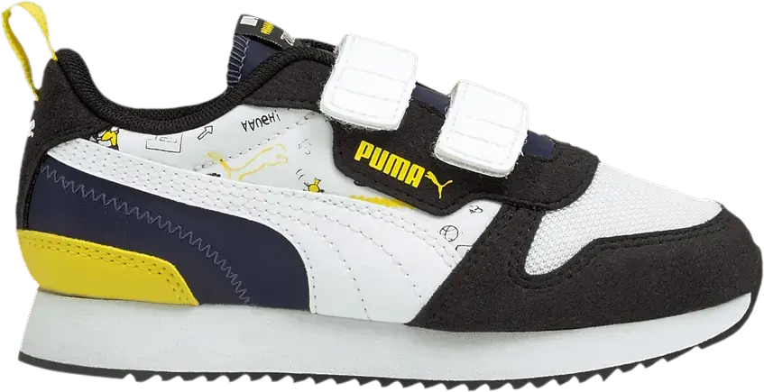  Puma Peanuts x R78 Little Kid &#039;Snoopy, Woodstock and Charlie Brown - Peacoat&#039;