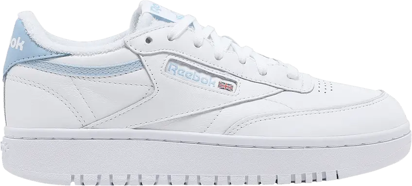  Reebok Wmns Club C Double &#039;White Light Blue&#039;