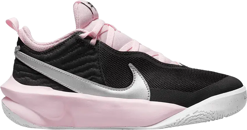  Nike Team Hustle D10 GS &#039;Black Pink Foam&#039;