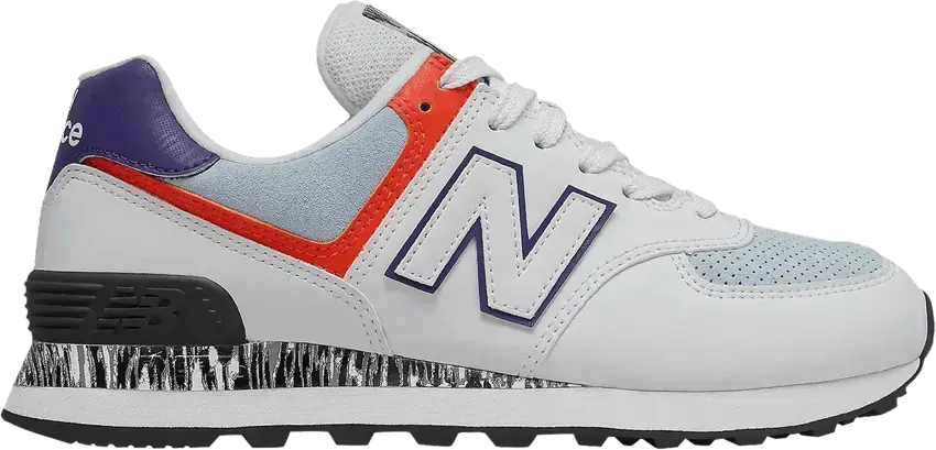  New Balance Wmns 574 Wide &#039;White Ghost Pepper&#039;