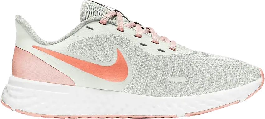  Nike Revolution 5 White Orange Pearl (W) (Wide)