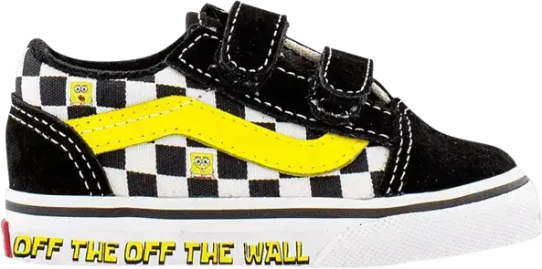  Vans SpongeBob SquarePants x Old Skool Velcro Toddler &#039;Off The Wall&#039;