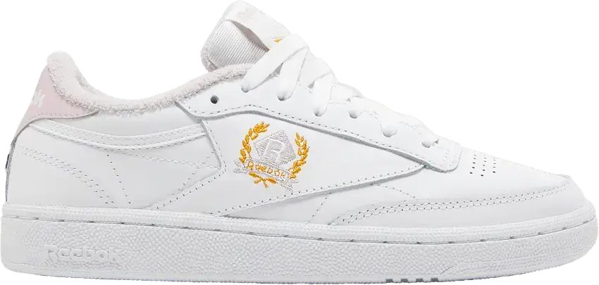  Reebok Club C 85 White Pink Wreath (Women&#039;s)