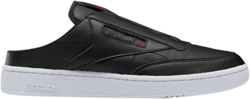  Reebok Club C Laceless Mule Black Grey