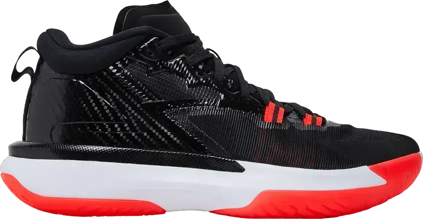  Jordan Zion 1 Black White Bright Crimson