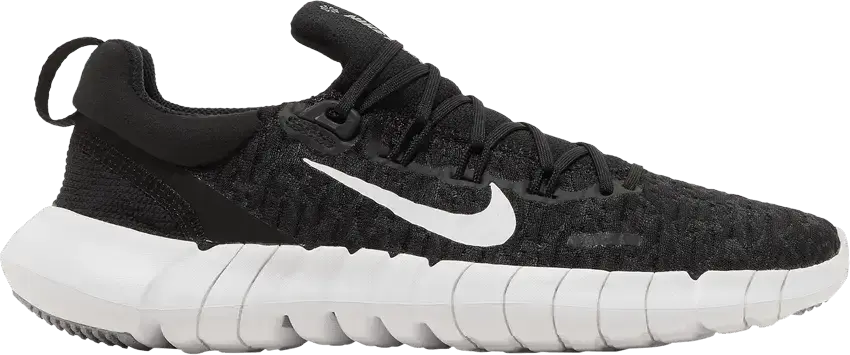  Nike Free Run 5.0 Black White (Women&#039;s)