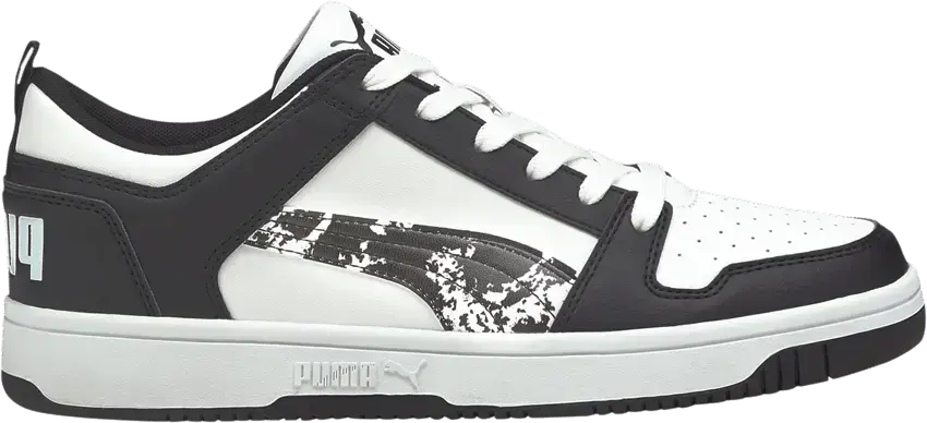  Puma Rebound LayUp Low &#039;Black White Camo&#039;