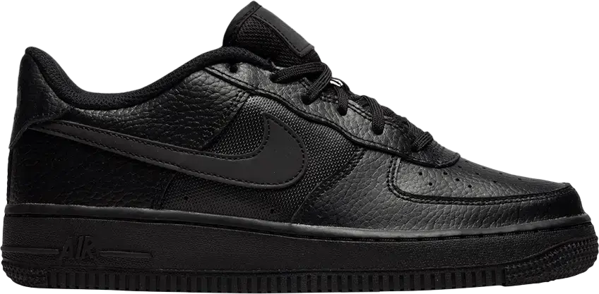  Nike Air Force 1 GS &#039;Triple Black&#039;