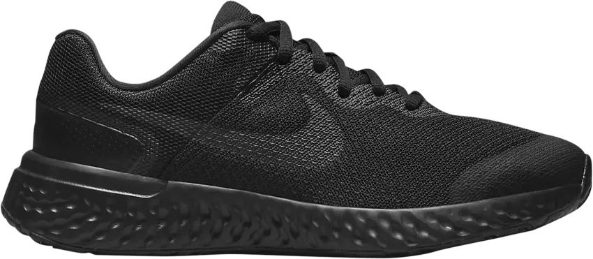  Nike Revolution 6 4E Wide GS &#039;Black Dark Smoke Grey&#039;