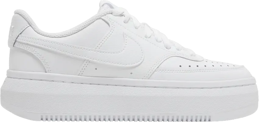  Nike Court Vision Alta Low Triple White (Women&#039;s)