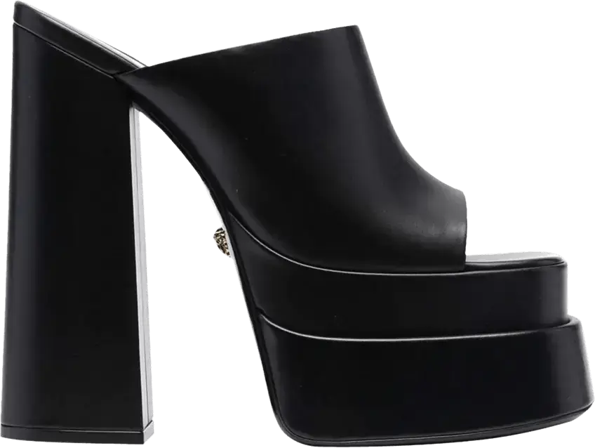  Versace Wmns Platform Mule T.155 Vitellino &#039;Black&#039;