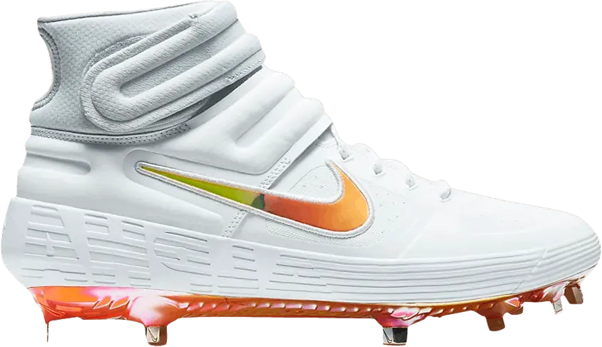  Nike Alpha Huarache Elite 2 Mid &#039;White Magma Orange&#039;