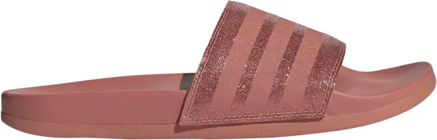  Adidas Wmns Adilette Comfort Slides &#039;Bandage Shimmer - Raw Pink&#039;
