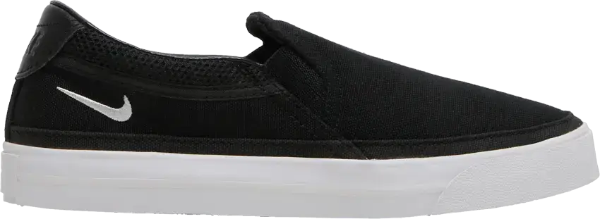  Nike Wmns Court Legacy Slip-On &#039;Black White&#039;