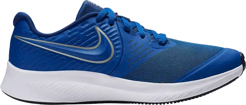  Nike Star Runner 2 GS &#039;Game Royal Metallic Silver&#039;