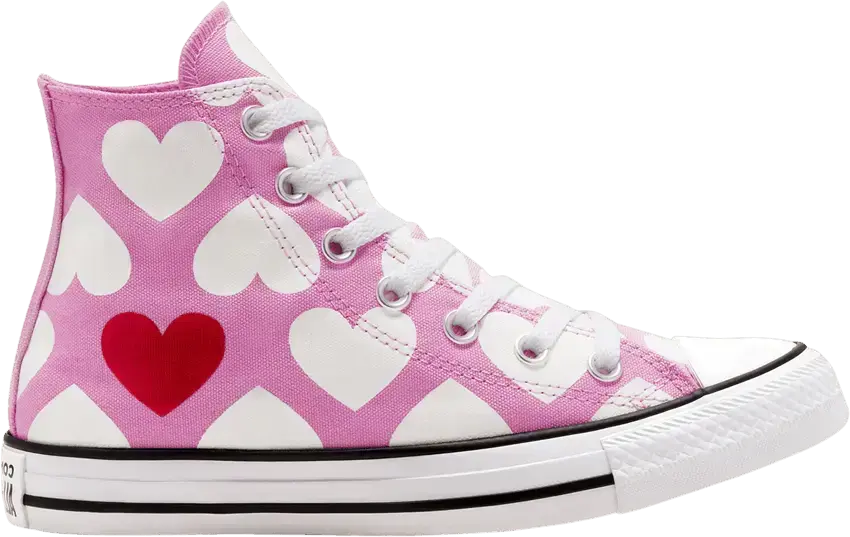  Converse Chuck Taylor All Star High &#039;Twisted Hearts - Peony Pink&#039;