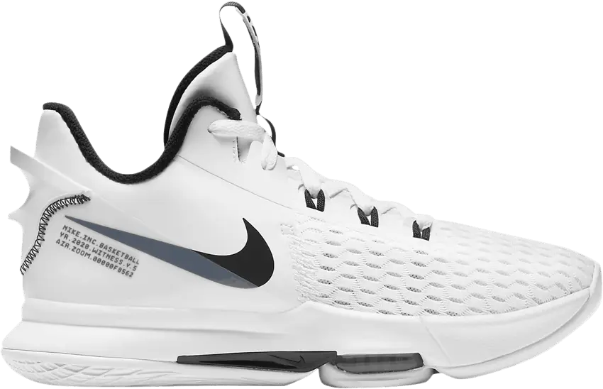 Nike LeBron Witness 5 &#039;White Black&#039;