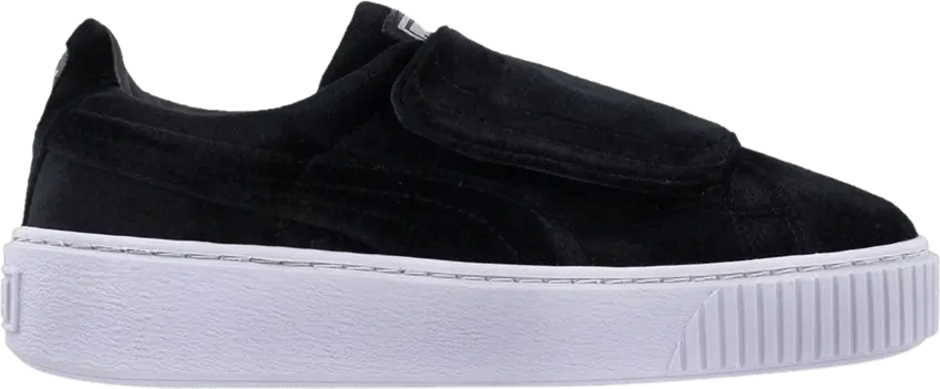  Puma Wmns Basket Platform Strap &#039;Velvet Rope - Black&#039;