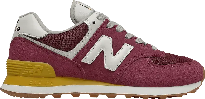  New Balance Wmns 574 2E Wide &#039;Light Burgundy&#039;