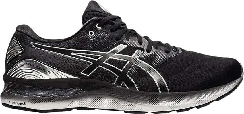  Asics Gel Nimbus 23 Platinum &#039;Black Pure Silver&#039;