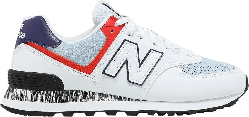  New Balance Wmns 574 &#039;White Ghost Pepper&#039;