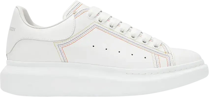  Alexander Mcqueen Alexander McQueen Oversized Sneaker &#039;Embroidered - White Multi-Color&#039;