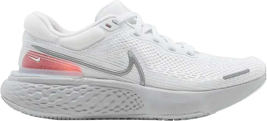  Nike ZoomX Invincible Run Flyknit White Pure Platinum Chile Red