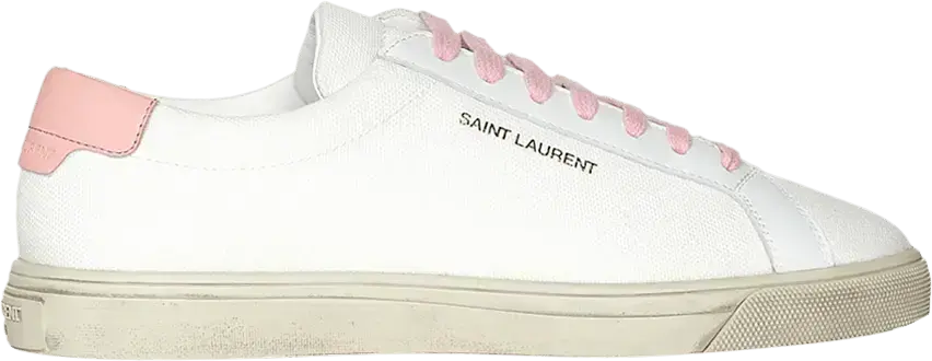  Saint Laurent Wmns Andy Low &#039;White Pink&#039;