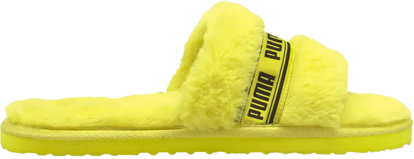  Puma Wmns Fluff Slide &#039;Fluo Yellow&#039;