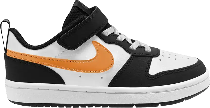  Nike Court Borough Low 2 PS &#039;White Black Orange&#039;