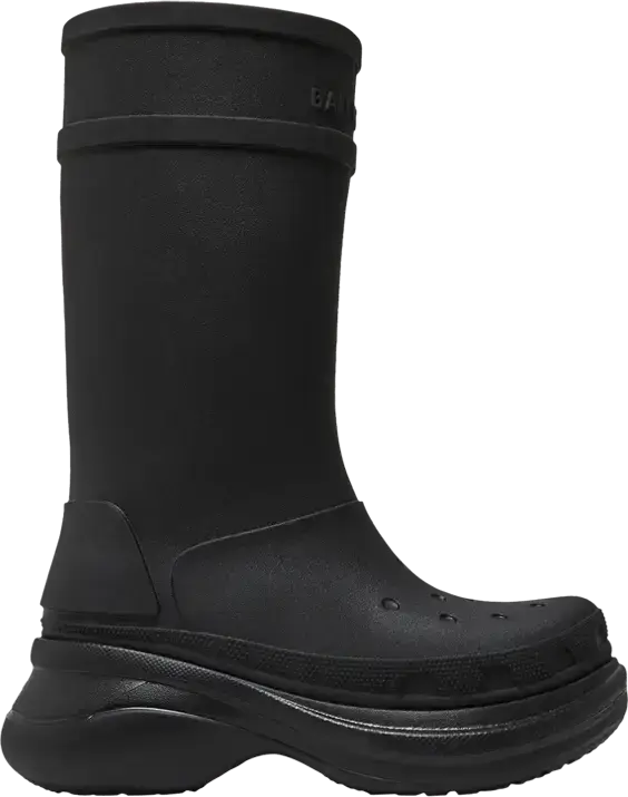  Crocs x Balenciaga Clog Boot 2.0 &#039;Black&#039;