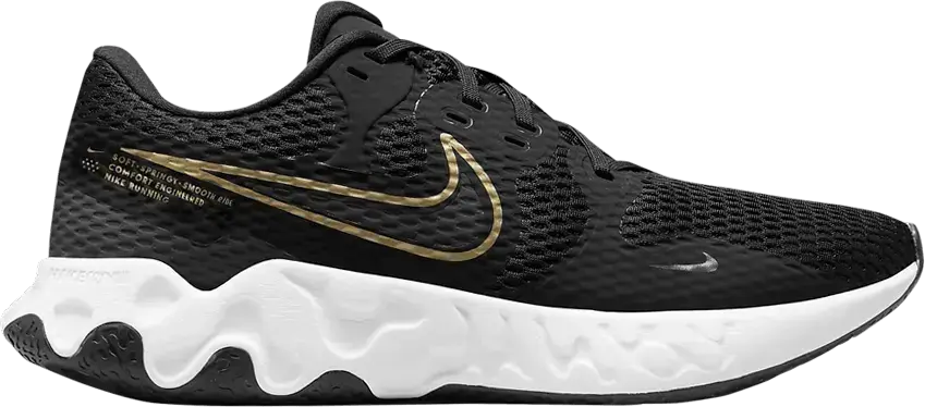  Nike Renew Ride 2 &#039;Black Metallic Gold&#039;