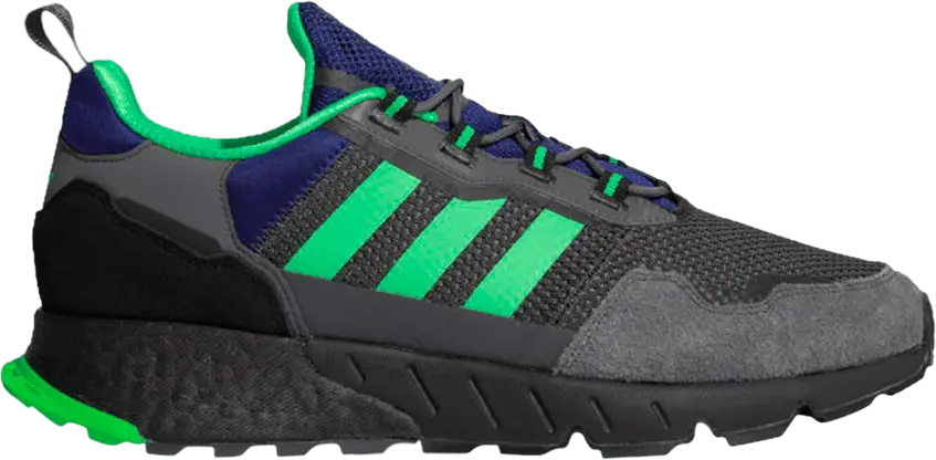  Adidas ZX 1K Boost &#039;Grey Screaming Green&#039;