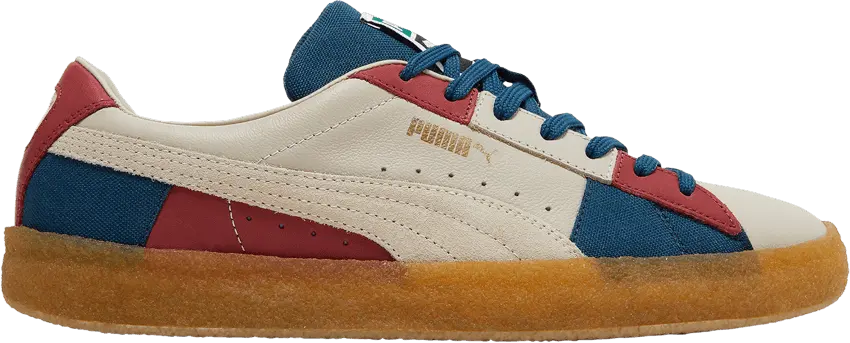  Puma Suede Crepe Patch Peyote Blue Red