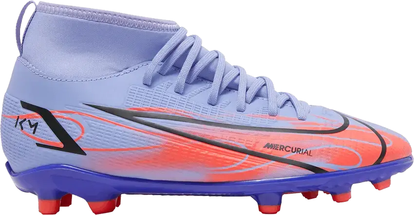  Nike Kylian Mbappé x Mercurial Superfly 8 Club MG GS &#039;Flames&#039;