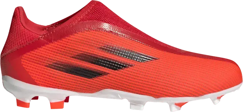  Adidas X Speedflow.3 Laceless FG J &#039;Red&#039;