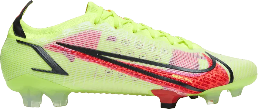  Nike Mercurial Vapor 14 Elite FG Volt Black Bright Crimson