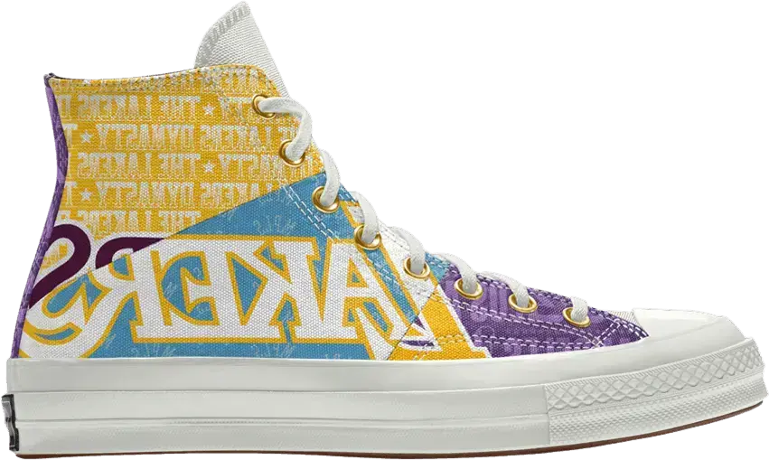  Converse NBA x Chuck 70 High &#039;Los Angeles Lakers&#039; By You