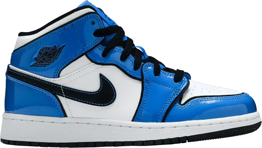  Jordan 1 Mid Signal Blue (GS)