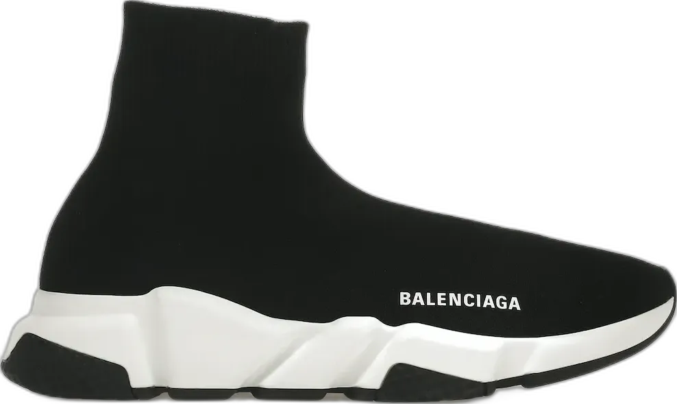  Balenciaga Speed Trainer Black White (2021)